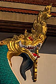 Vientiane, Laos - Pha That Luang, the naga is a significant architectural and sculptural ornament in Buddhist temples. 